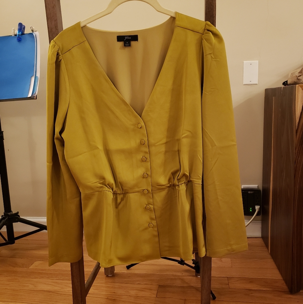J. Crew dressy peplum top